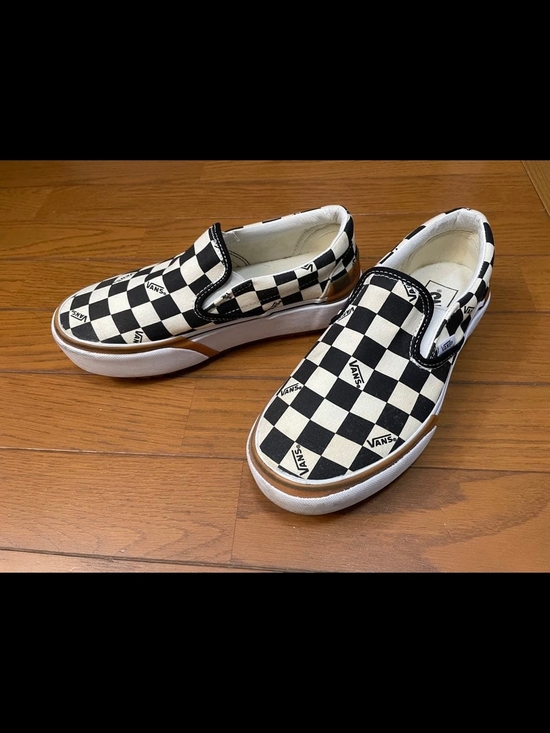 Vans Checkerboard Slip-On Sneakers - Black & White